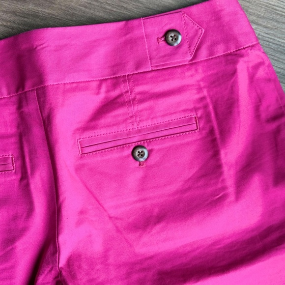 GAP Hot Pink Hip Slung Fit Lower Rise Tailored Bermuda Shorts Size 4 - Picture 10 of 14